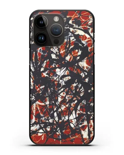 Чехол Абстракция (Джексон Поллок) силиконовый для iPhone 14 Pro Max