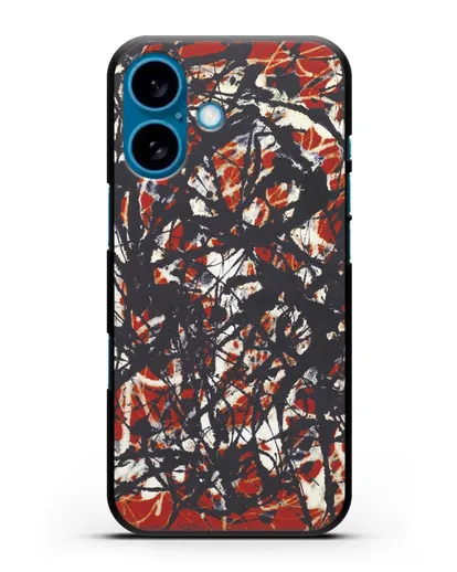 Чехол Абстракция (Джексон Поллок) силиконовый для iPhone 16
