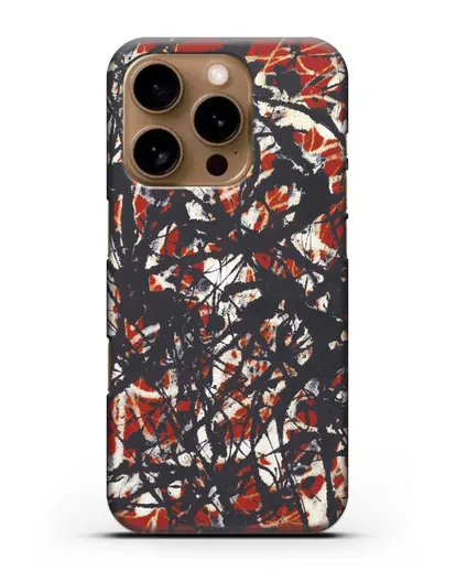 Чехол Абстракция (Джексон Поллок) силиконовый для iPhone 16 Pro