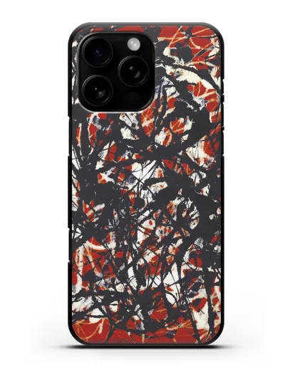 Чехол Абстракция (Джексон Поллок) силиконовый для iPhone 16 Pro Max