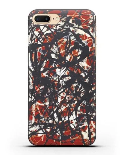 Чехол Абстракция (Джексон Поллок) силиконовый для iPhone 8 Plus
