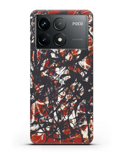 Чехол Абстракция (Джексон Поллок) силиконовый для Xiaomi Poco F6 Pro