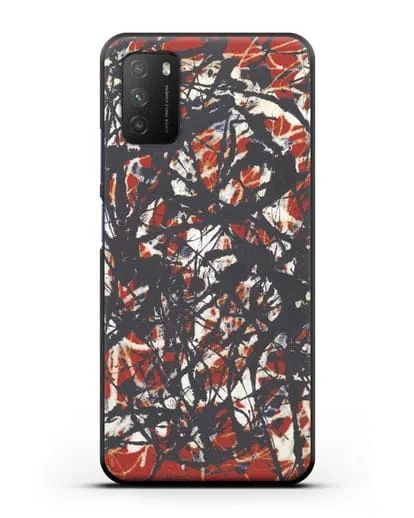 Чехол Абстракция (Джексон Поллок) силиконовый для Xiaomi Poco M3
