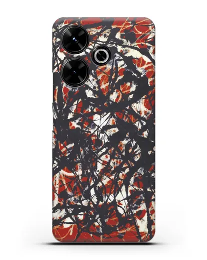 Чехол Абстракция (Джексон Поллок) силиконовый для Xiaomi Poco M6