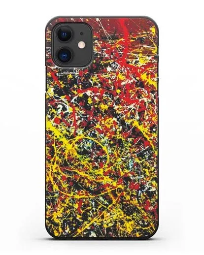Чехол с изображением картины (Джексон Поллок) силиконовый для iPhone 11