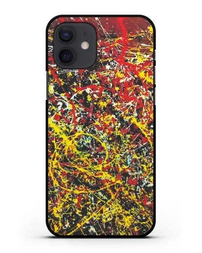 Чехол с изображением картины (Джексон Поллок) силиконовый для iPhone 12