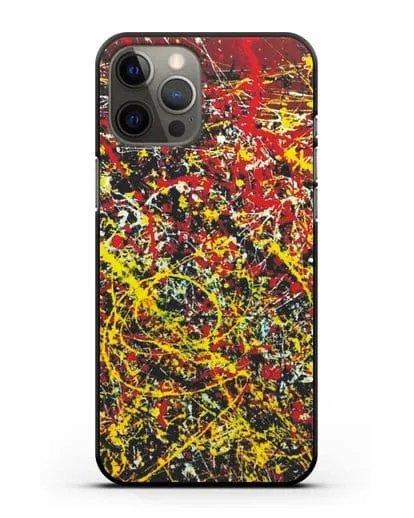 Чехол с изображением картины (Джексон Поллок) силиконовый для iPhone 12 Pro Max