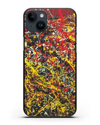 Чехол с изображением картины (Джексон Поллок) силиконовый для iPhone 14 Plus