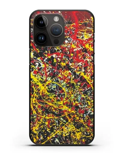 Чехол с изображением картины (Джексон Поллок) силиконовый для iPhone 14 Pro Max
