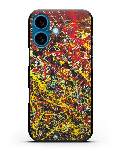 Чехол с изображением картины (Джексон Поллок) силиконовый для iPhone 16