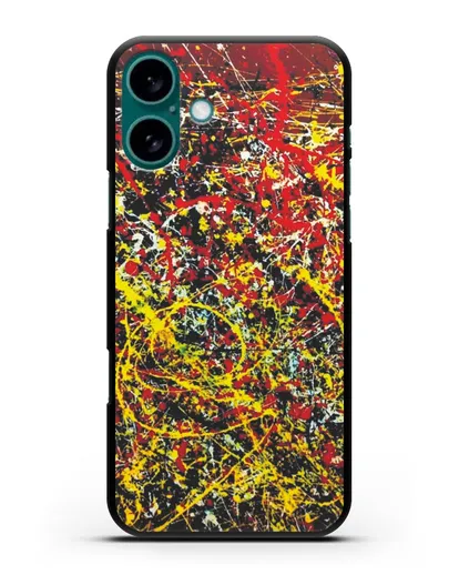Чехол с изображением картины (Джексон Поллок) силиконовый для iPhone 16 Plus