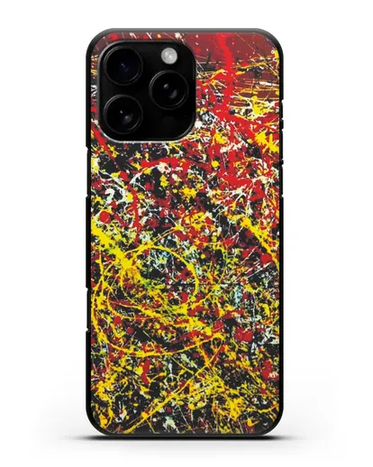 Чехол с изображением картины (Джексон Поллок) силиконовый для iPhone 16 Pro Max