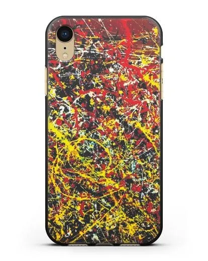 Чехол с изображением картины (Джексон Поллок) силиконовый для iPhone XR