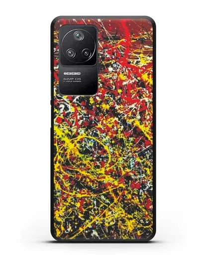 Чехол с изображением картины (Джексон Поллок) силиконовый для Xiaomi Poco F4