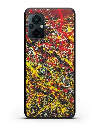 Чехол с изображением картины (Джексон Поллок) силиконовый для Xiaomi Poco M5