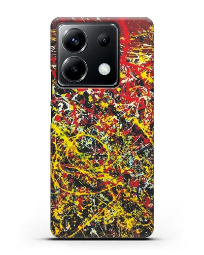 Чехол с изображением картины (Джексон Поллок) силиконовый для Xiaomi Poco X6