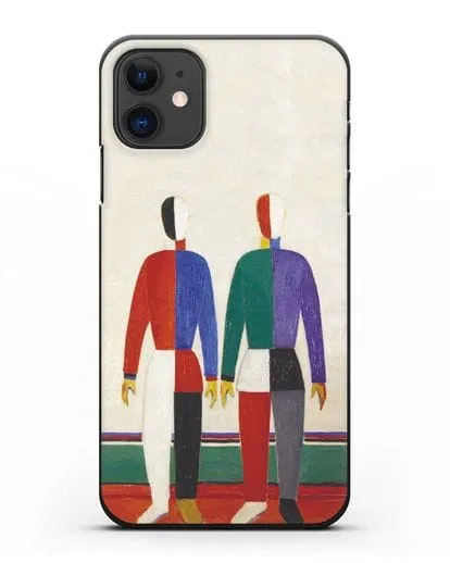 Чехол Спортсмены (Казимир Малевич) силиконовый для iPhone 11