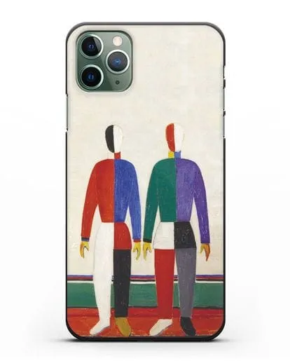 Чехол Спортсмены (Казимир Малевич) силиконовый для iPhone 11 Pro