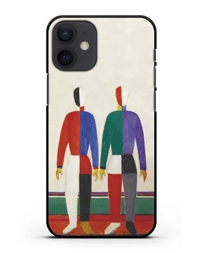 Чехол Спортсмены (Казимир Малевич) силиконовый для iPhone 12 mini