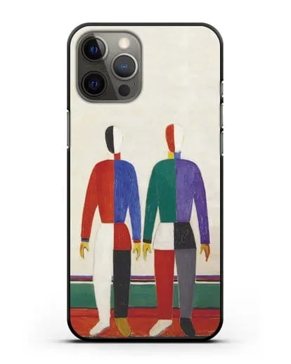 Чехол Спортсмены (Казимир Малевич) силиконовый для iPhone 12 Pro Max