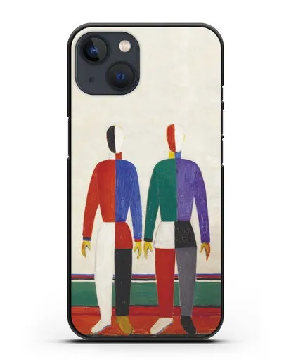 Чехол Спортсмены (Казимир Малевич) силиконовый для iPhone 13 Mini