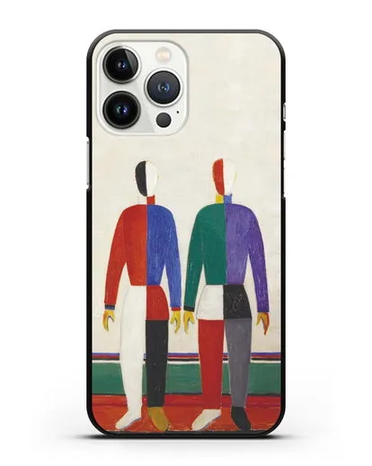 Чехол Спортсмены (Казимир Малевич) силиконовый для iPhone 13 Pro Max