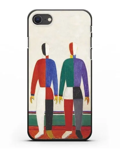 Чехол Спортсмены (Казимир Малевич) силиконовый для iPhone SE 2020