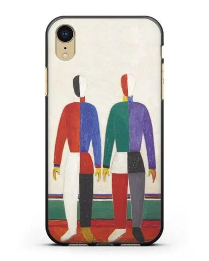 Чехол Спортсмены (Казимир Малевич) силиконовый для iPhone XR