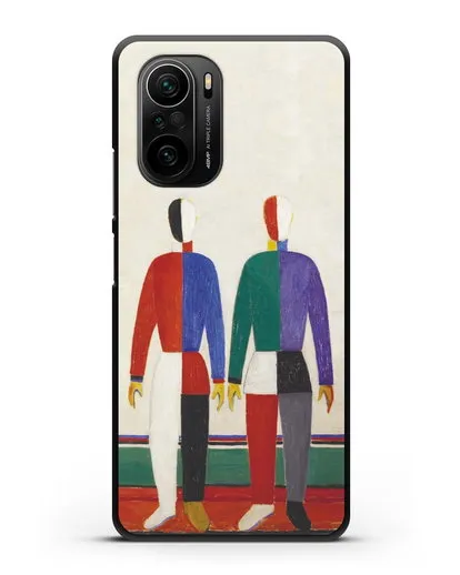 Чехол Спортсмены (Казимир Малевич) силиконовый для Xiaomi Poco F3 Pro