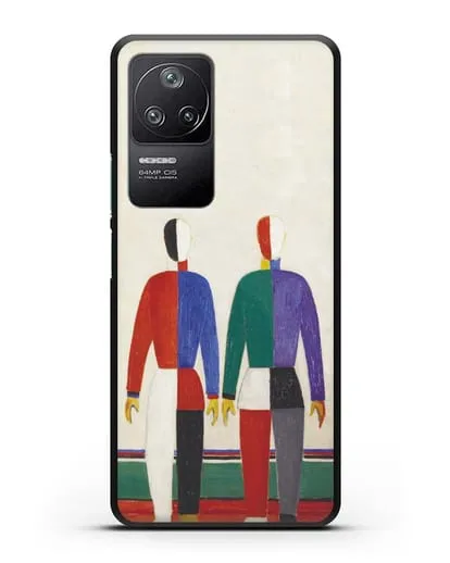 Чехол Спортсмены (Казимир Малевич) силиконовый для Xiaomi Poco F4