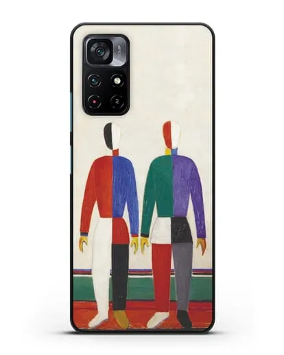 Чехол Спортсмены (Казимир Малевич) силиконовый для Xiaomi Poco M4 Pro 5G