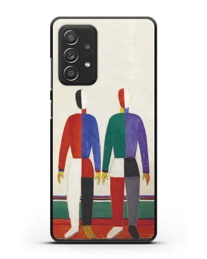Чехол Спортсмены (Казимир Малевич) силиконовый для Samsung Galaxy A53