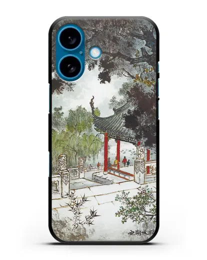 Чехол Китайская живопись силиконовый для iPhone 16