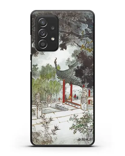 Чехол Китайская живопись силиконовый для Samsung Galaxy A53