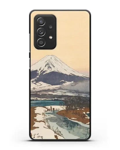 Чехол Японская живопись Фудзияма силиконовый для Samsung Galaxy A53