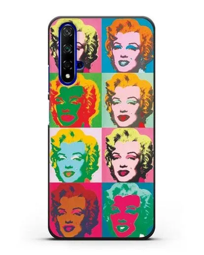 Чехол в стиле поп-арт Мэрилин Монро (Энди Уорхол) силиконовый для Honor 20