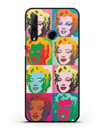 Чехол в стиле поп-арт Мэрилин Монро (Энди Уорхол) силиконовый для Honor 20e