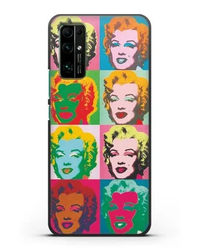Чехол в стиле поп-арт Мэрилин Монро (Энди Уорхол) силиконовый для Honor 30