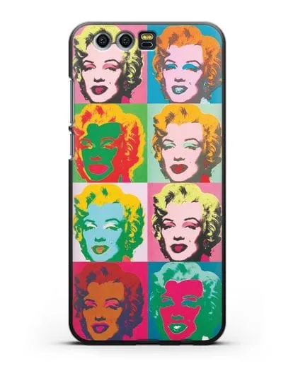 Чехол в стиле поп-арт Мэрилин Монро (Энди Уорхол) силиконовый для Honor 9