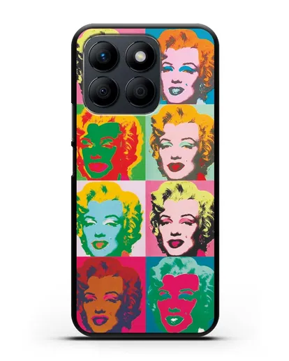 Чехол в стиле поп-арт Мэрилин Монро (Энди Уорхол) силиконовый для Honor X8b