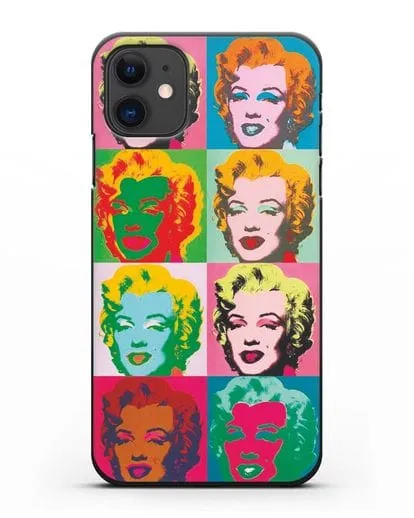 Чехол в стиле поп-арт Мэрилин Монро (Энди Уорхол) силиконовый для iPhone 11
