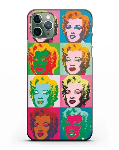 Чехол в стиле поп-арт Мэрилин Монро (Энди Уорхол) силиконовый для iPhone 11 Pro