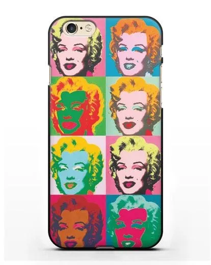 Чехол в стиле поп-арт Мэрилин Монро (Энди Уорхол) силиконовый для iPhone 6s