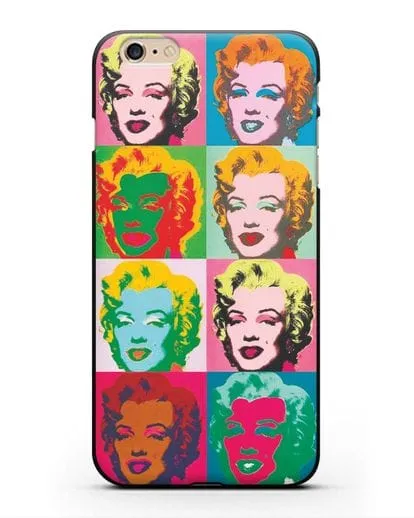 Чехол в стиле поп-арт Мэрилин Монро (Энди Уорхол) силиконовый для iPhone 6 Plus