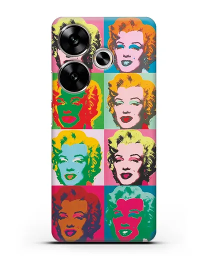 Чехол в стиле поп-арт Мэрилин Монро (Энди Уорхол) силиконовый для Xiaomi Poco F6