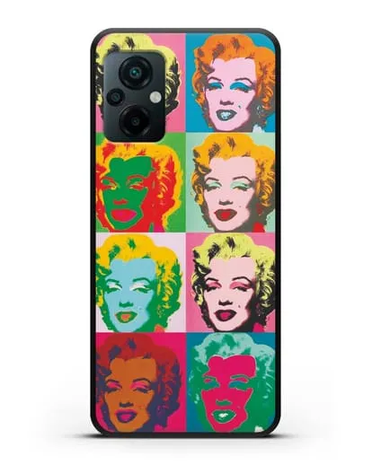 Чехол в стиле поп-арт Мэрилин Монро (Энди Уорхол) силиконовый для Xiaomi Poco M5