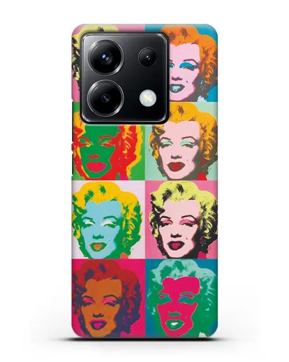 Чехол в стиле поп-арт Мэрилин Монро (Энди Уорхол) силиконовый для Xiaomi Poco X6