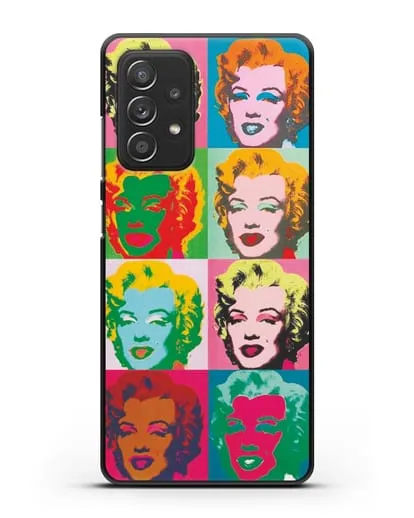 Чехол в стиле поп-арт Мэрилин Монро (Энди Уорхол) силиконовый для Samsung Galaxy A53