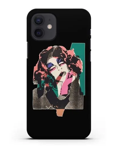 Чехол в стиле поп-арт Дама (Энди Уорхол) силиконовый для iPhone 12