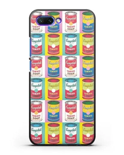 Чехол в стиле поп-арт Банки супа Кэмпбелл (Энди Уорхол) силиконовый для Honor 10